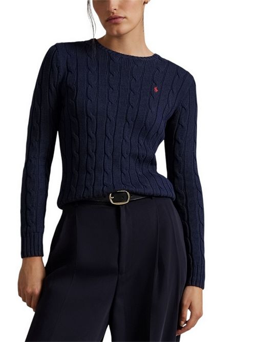 girocollo donna a trecce julianna blu Ralph Lauren | 211891640002